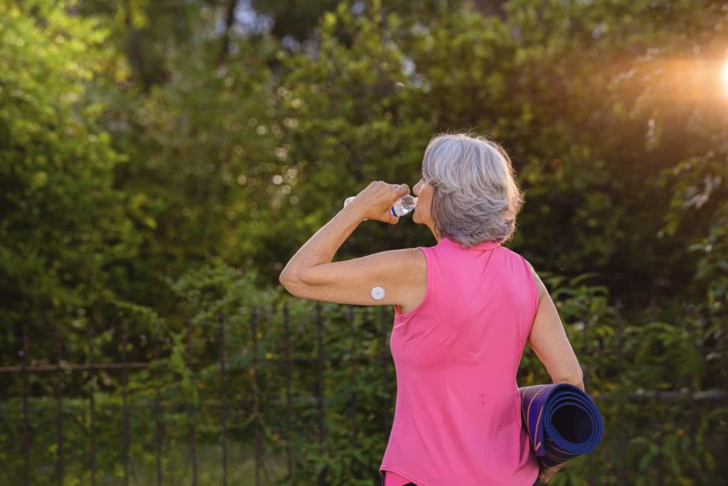 water and exercise to support healthy skin when living with diabetes.