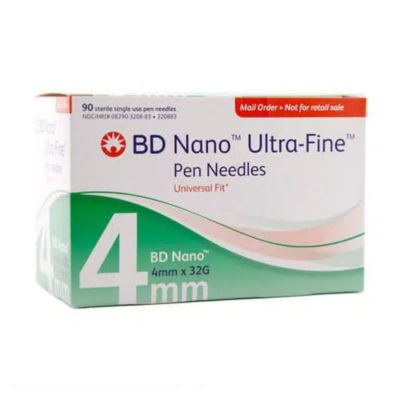 Box of 4mm BD Insulin Pen Needles 4mm Nano™ & 5mm Ultra Fine™