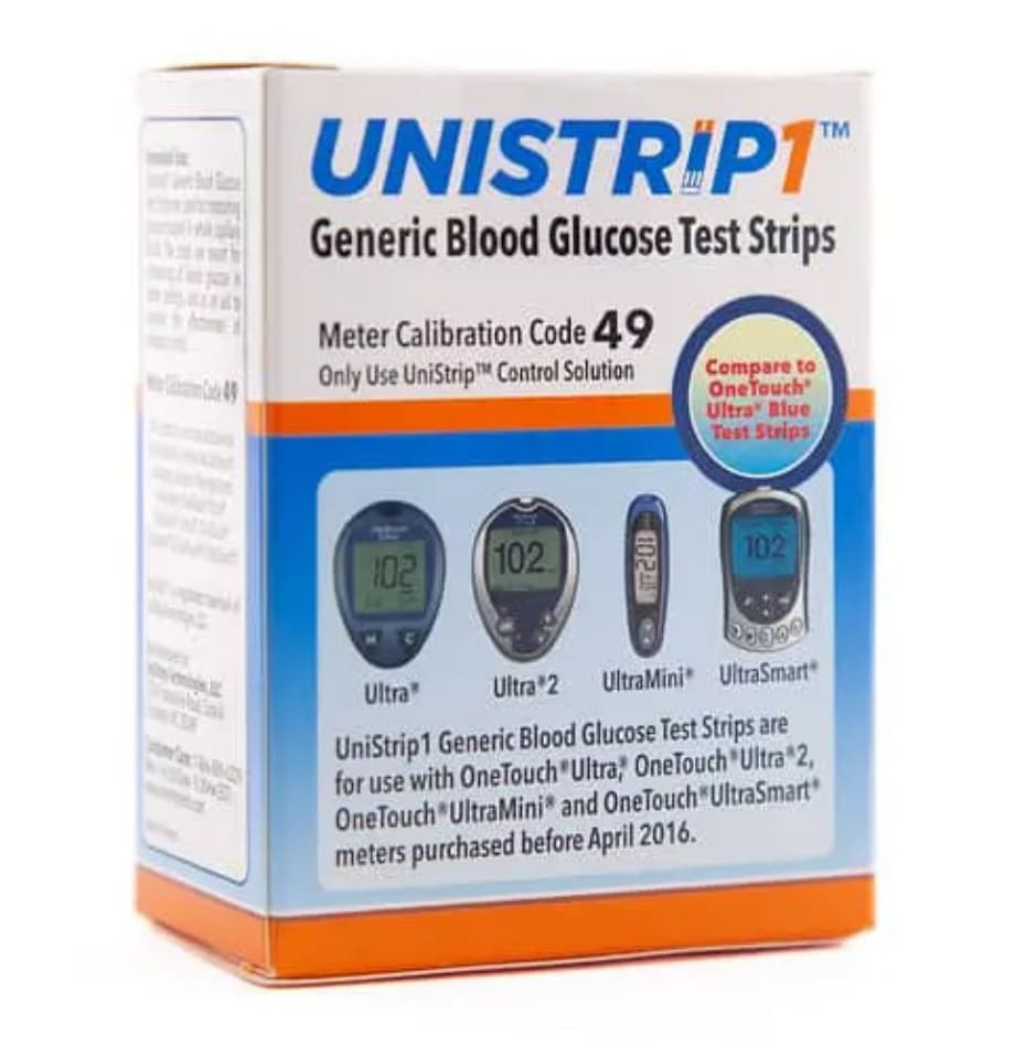 Unistrip1 Diabetes Test Strips