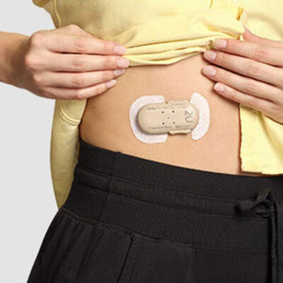 CeQur Simplicity on abdomen